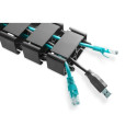 Digitus Flexible cable guide with adjustable length (black)