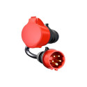 Adapter für Gemini flex 22 kW, CEE rot Drehstrom 32A > CEE rot 16A (schwarz, 30cm)