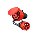 Adapter für Gemini flex 22 kW, CEE rot Drehstrom 32A > CEE rot 16A (schwarz, 30cm)