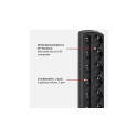 Brennenstuhl Individually switchable socket strip 6-way (black)