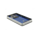 Externes Gehäuse M.2 Key B 42 mm SSD > USB 3.0 Typ Micro-B Buchse (grau/schwarz, mit Verschlüsselung