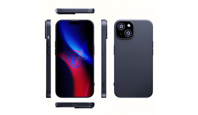 3mk Matt Case Pro for Apple iPhone 15 - matte black