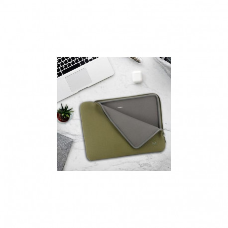 Mobilis 049020 laptop case 36.1 cm (14.2") Briefcase Green, Grey