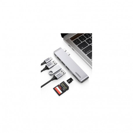 Ugreen 60560 laptop dock/port replicator Docking USB 3.2 Gen 1 (3.1 Gen 1) Type-C Silver