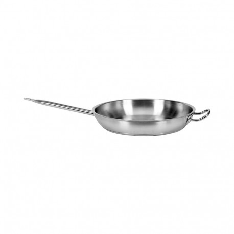 Stainless steel frying pan for cooking and frying professional use induction and gas compatible 36cm