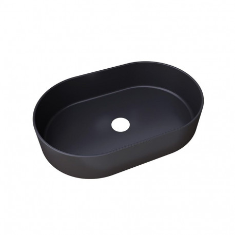 WASHBASIN TRAPANI 600X380X125 MATT BLACK