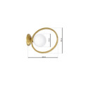 WALL LIGHT KONYA E14 MLP5572 GOLD