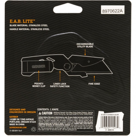 Gerber EAB Lite Cutter Knife foldable knife