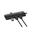 Hub USB-A 4xUSB 3.0 pordid 25 cm, must