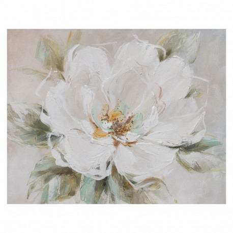 Oil painting 80x100cm, white flower