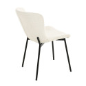 Chair MANOLO white boucle