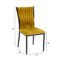 Tool EMORY 47x59xH93cm, kuldkollane