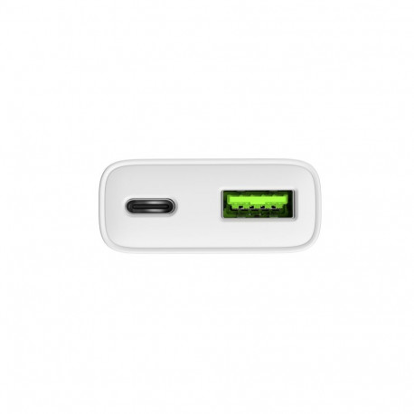 Natec Ribera USB laadija Gan slim USB 1x USB-A + 1x USB-C 20W | NUC-2376