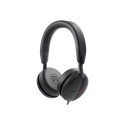 Dell Pro juhtmega on-ear peakomplekt WH5024 integreeritud mikrofon USB Type-A ANC must