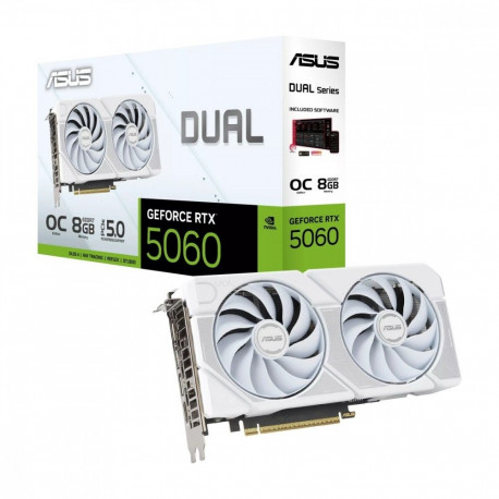 Graphics card GeForce RTX 5060 DUAL OC WHITE 8G GDDR7 128BIT HDMI/3DP