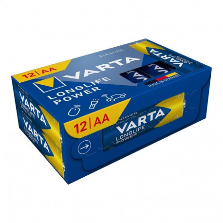 Varta Longlife Power AA Alkaline Batteries (12-Pack)