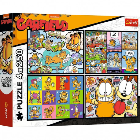 TREFL GARFIELD Puslede komplekt, 4x250 osa
