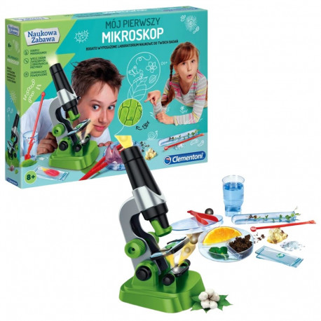 Naukowa Zabawa minu esimene mikroskoop poola keel Clementoni 50071