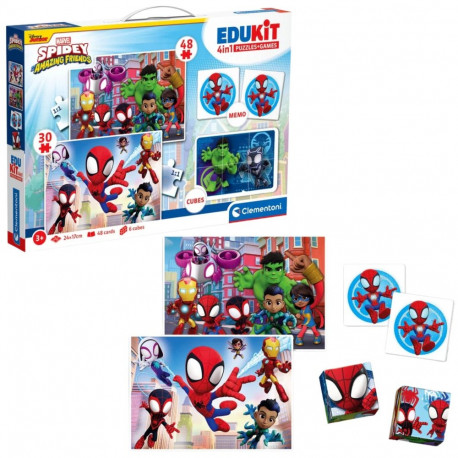 Zestaw Edukacyjny pusle memo klotsid MARVEL SPIDEY Clementoni 18295