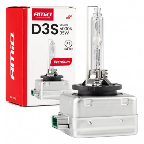 Żarówka ksenonowa żarnik xenon d3s 6000k amio premium amio-01979