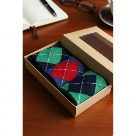 SOKISAHTEL TUESDAY kinkekarp 3 puuvillase sokipaariga 446