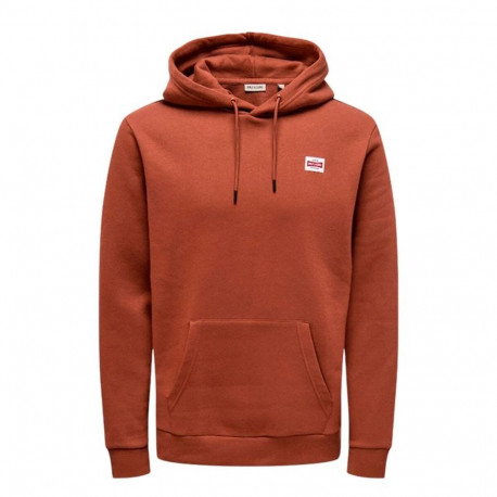 Dressipluus kapuutsiga, meeste Only & Sons Onsdawson Reg Hoodie Vd Pruun - XL