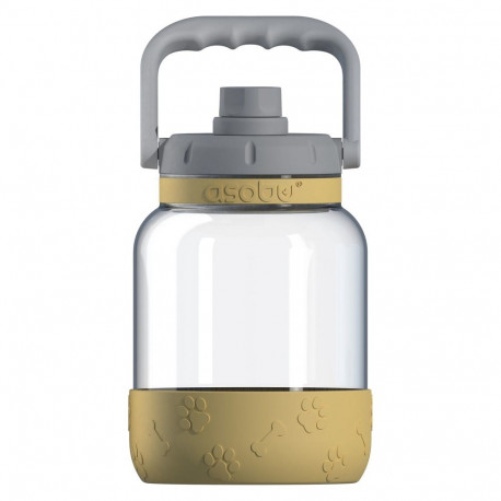 Asobu The Barkley 1,5 l Tritan-pudel koerakausiga, sinepikollane