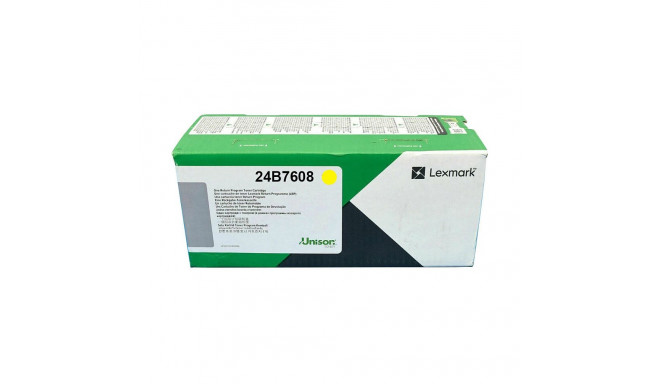 Lexmark tooner 24B7608 XC, kollane