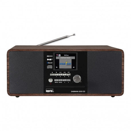 "DABMAN i200 CD Multifunkt.Radio DAB+/ FM/ Internet/ BT. Holz"