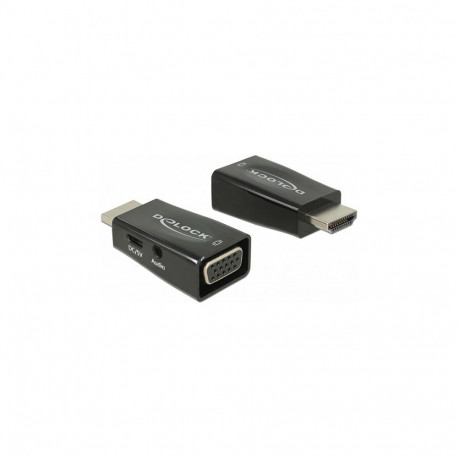 "Adapter HDMI-A Stecker > VGA Buchse mit Audio"