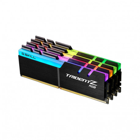 32 GB DIMM DDR4-4000 (4x 8 GB) must nelikkomplekt (F4-4000C18Q-32GTZRB, Trident Z RGB, Intel XMP)