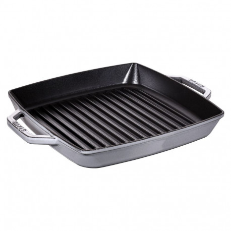 Staub ruudukujuline grillpann 28cm grafiithall, induktsioon