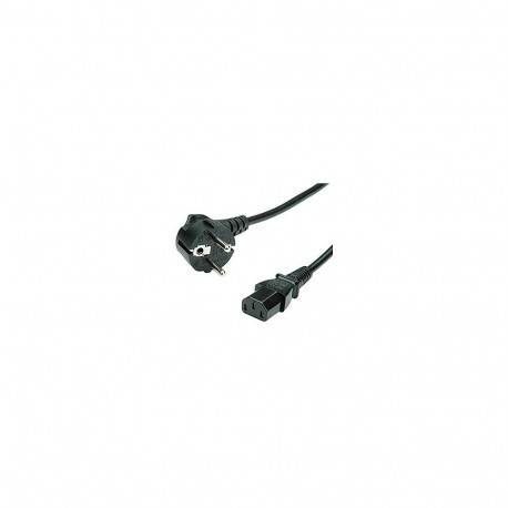 Bachmann toitekaabel sirge IEC-pesaga 0,5m, must