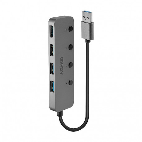 "LINDY USB 3.0 Aktiv-Hub 4 Port"