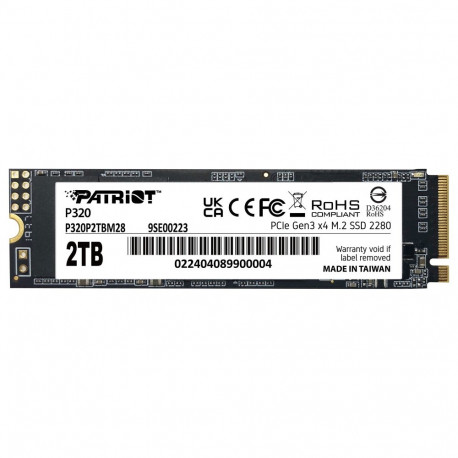"M.2 Patriot 2TB P320 PCIe 3.0 NVME 3000/2200 PE999"