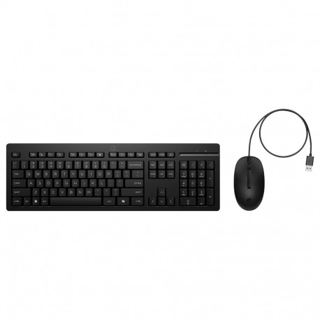 "HP Tastatur+Maus 225 Set Kabelgebunden Schwarz"