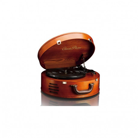 Lenco kohver-vinüülplaadimängija TT-34 puidust korpuses USB