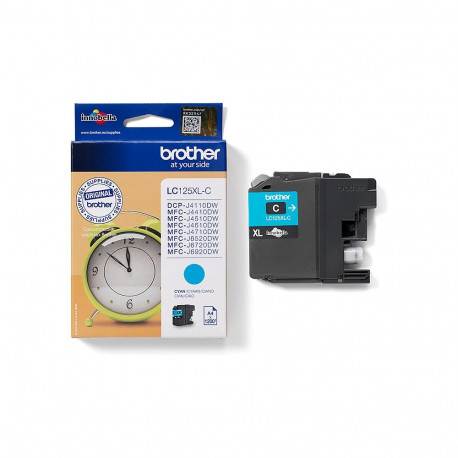 "Brother Tinte LC-125XLC Cyan bis zu 1.200 Seiten nach ISO/IEC 24711"