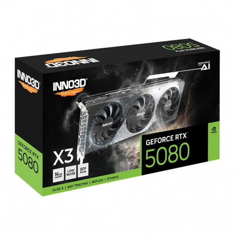 RTX 5080 16GB Inno3D X3 GDDR7 3 ventilaatoriga