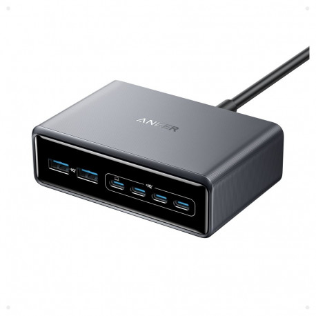 "Anker Prime Charger 200W Desktop GaN 4 x USB-C 2 x USB-A black"