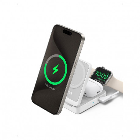"Anker MagGo Wireless Charger 15W 3-in-1 Ladestation"