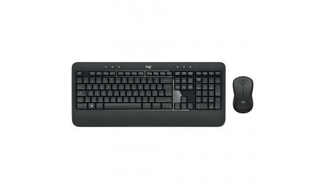 Logitech MK540 täiustatud juhtmevaba komplekt must QWERTZ DE