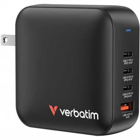 Verbatim Mini-GaN charger 165W 4 port (black)
