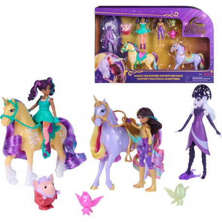 Unicorn Academy seikluskomplekt koos Ravenzella, Sophia, Ava, Wildstar, Leaf