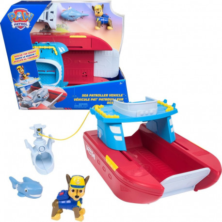 Spinmaster Paw Patrol - Sea Patroller Lifeboat (with Chase figure and shark)