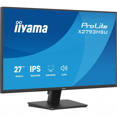 Iiyama ProLite X2793HSU-B1 (68.6 cm (27 Zoll), schwarz (matt), FullHD, IPS, HDMI, DP, USB-Hub, Lauts