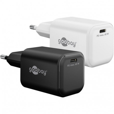 USB-C PD GaN kiirlaadija nano 65W, must