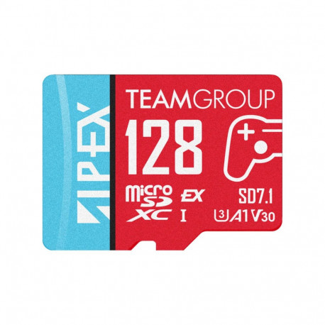 APEX SD7.1 128 GB SDXC (rot/blau, MicroSD Express)