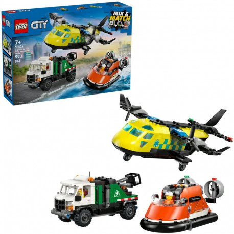 LEGO 60505 City combination set with airplane, maintenance vehicle and hovercraft