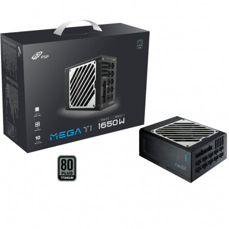 Fortron FSP MEGA TI 1650W (black, 2x 12-pin high power GPU, 6x PCIe, cable management, 1650 watts)